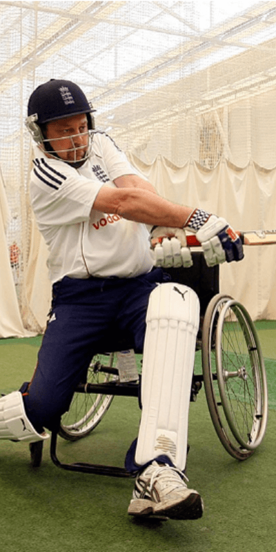 Cricket Player in a Wheelchair
